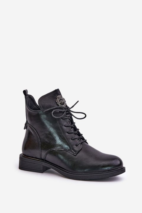Botki Model Leonise 24BT02-7976 Black - Step in style Botki Model Leonise 24BT02-7976 Black - Step in style