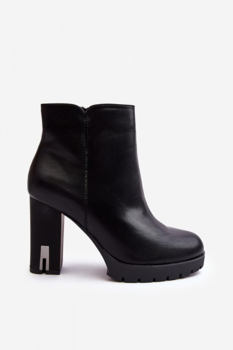 Botki Model Rasoda WZ688-8 Black - Step in style Botki Model Rasoda WZ688-8 Black - Step in style