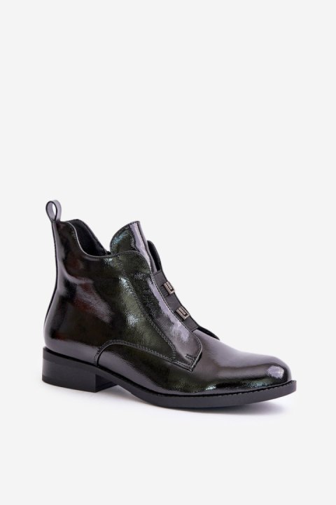 Botki Model S.Barski HY42-717 Black - Step in style Botki Model S.Barski HY42-717 Black - Step in style