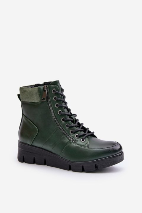Botki Model Savindria RMR23109A-2 Green - Step in style Botki Model Savindria RMR23109A-2 Green - Step in style