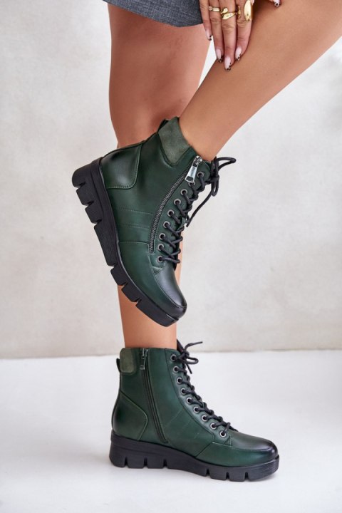 Botki Model Savindria RMR23109A-2 Green - Step in style Botki Model Savindria RMR23109A-2 Green - Step in style