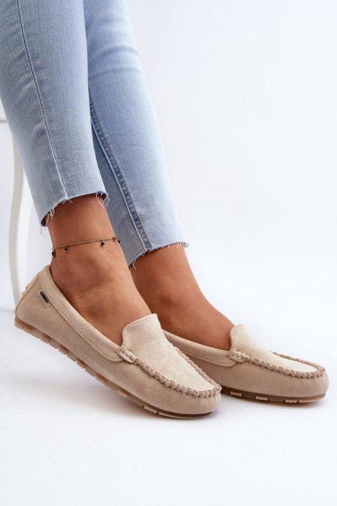 Mokasyny Model Amrutia DF937 Beige - Step in style Mokasyny Model Amrutia DF937 Beige - Step in style