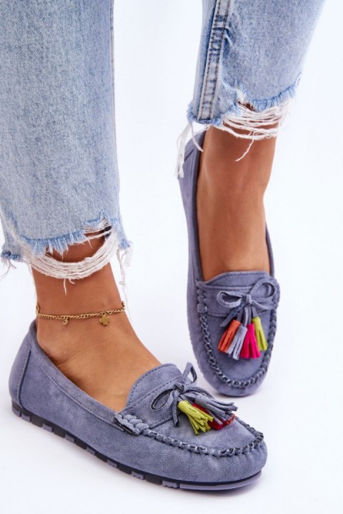 Mokasyny Model Dorine GS37 Blue - Step in style Mokasyny Model Dorine GS37 Blue - Step in style