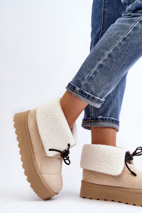 Śniegowce Model Olimuka VL212P Light Beige - Step in style Śniegowce Model Olimuka VL212P Light Beige - Step in style
