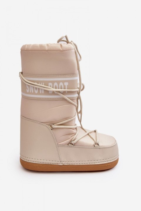 Śniegowce Model Venila NB618 Beige - Step in style Śniegowce Model Venila NB618 Beige - Step in style