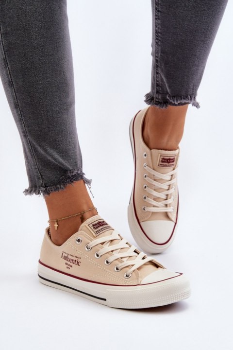 Trampki Model Big Star NN274236 Beige - Step in style Trampki Model Big Star NN274236 Beige - Step in style