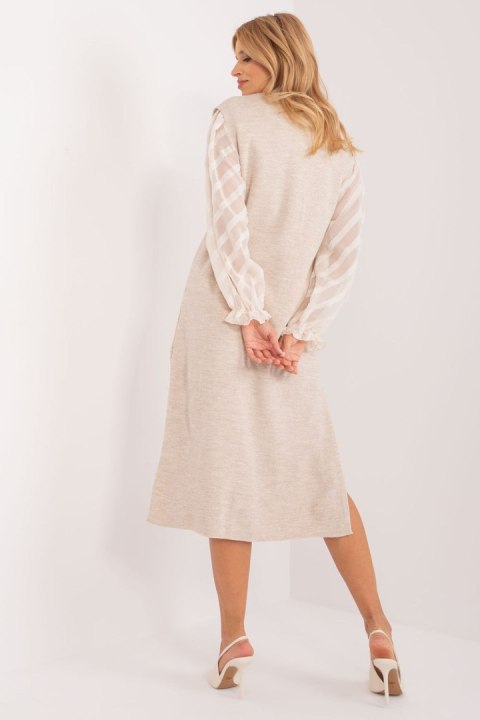 Sukienka Model BA-SK-6109.07 Light Beige - Badu Sukienka Model BA-SK-6109.07 Light Beige - Badu