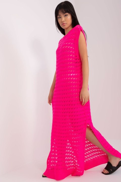 Sukienka Plażow Sukienka Model BA-SK-9003.47P Fluo Pink - Badu Sukienka Plażow Sukienka Model BA-SK-9003.47P Fluo Pink - Badu
