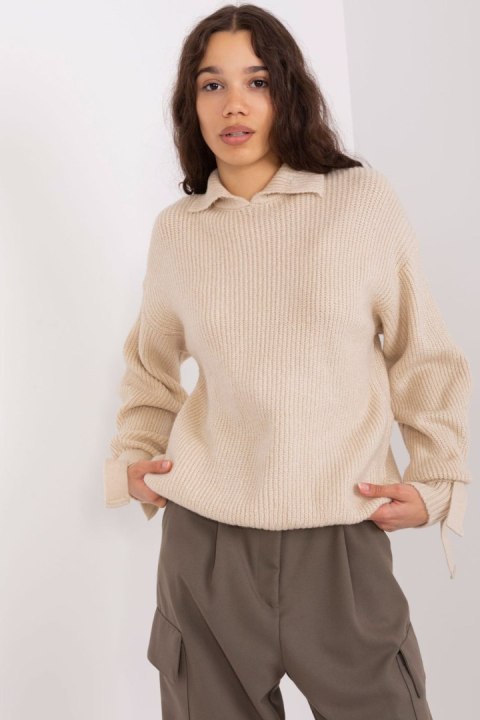 Sweter Damski Model BA-SW-0305.67P Beige - Badu