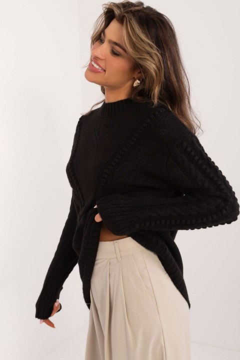 Sweter Damski Model BA-SW-0574.44 Black - Badu Sweter Damski Model BA-SW-0574.44 Black - Badu
