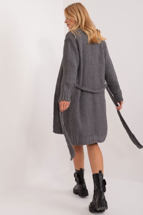 Sweter Kardigan Model BA-SW-1464.66 Dark Grey - Badu Sweter Kardigan Model BA-SW-1464.66 Dark Grey - Badu