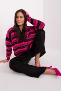 Sweter Damski Model BA-SW-8000.56P Black/Pink - Badu