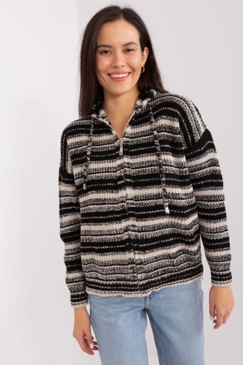 Sweter Damski Model BA-SW-8000.72P Black/Beige - Badu