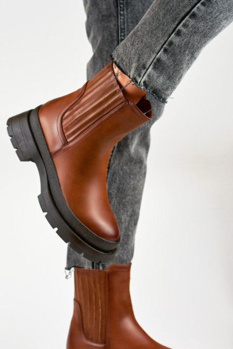 Botki Model 1262C Brown - PRIMO Botki Model 1262C Brown - PRIMO