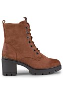 Botki Model 260058FX-SU Brown Zamsz - PRIMO