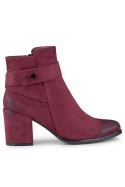 Botki Model Blaise 260041WI-SU Bordo Zamsz - PRIMO