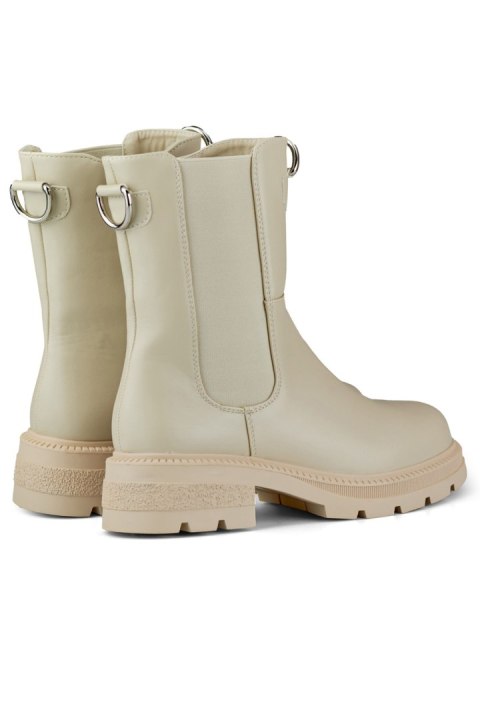 Botki Model DES906BE Beige - PRIMO Botki Model DES906BE Beige - PRIMO