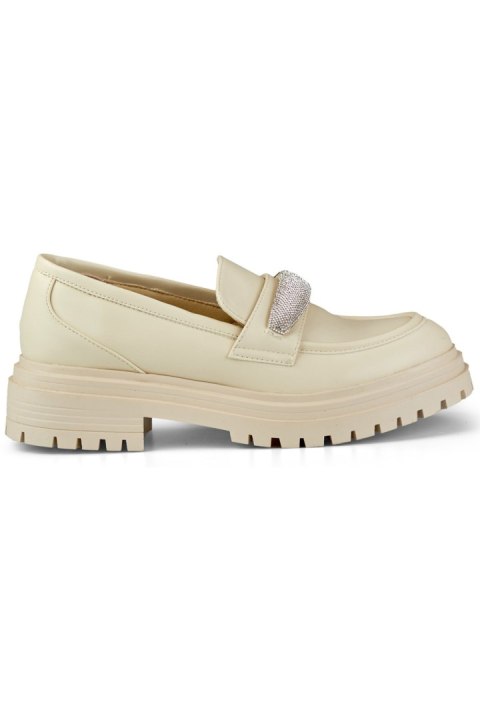 Półbuty Model 7961BE Beige - PRIMO Półbuty Model 7961BE Beige - PRIMO