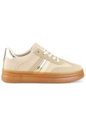 Buty Sportowe Model A185BE Beige - PRIMO