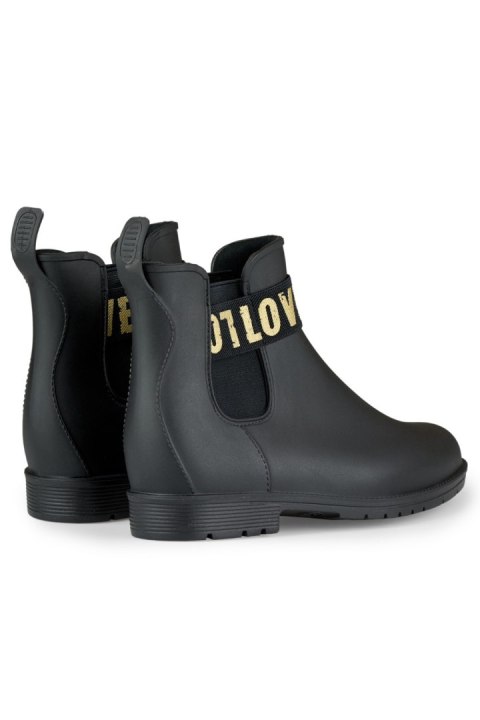 Czarne matowe kalosze damskie LOVE GOLD - 38 Primohurt Czarne matowe kalosze damskie LOVE GOLD - 38 Primohurt