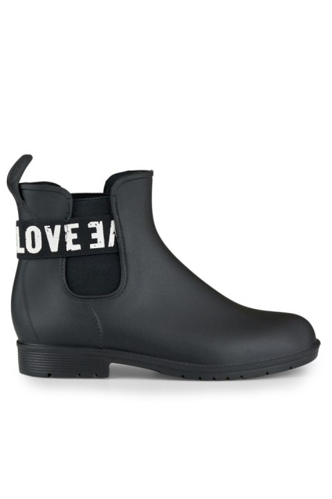 Czarne matowe kalosze damskie LOVE WHITE - 38 Primohurt Czarne matowe kalosze damskie LOVE WHITE - 38 Primohurt