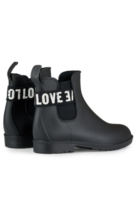 Czarne matowe kalosze damskie LOVE WHITE - 38 Primohurt Czarne matowe kalosze damskie LOVE WHITE - 38 Primohurt