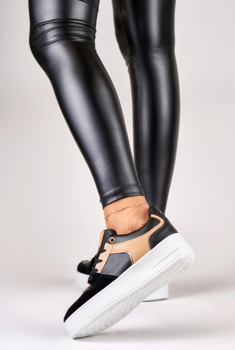 Modne buty sportowe damskie czarne - 37 Primohurt Modne buty sportowe damskie czarne - 37 Primohurt