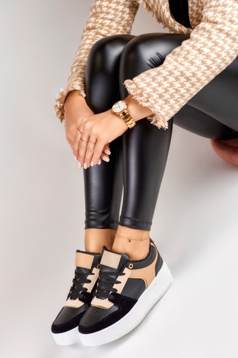 Modne buty sportowe damskie czarne - 37 Primohurt Modne buty sportowe damskie czarne - 37 Primohurt