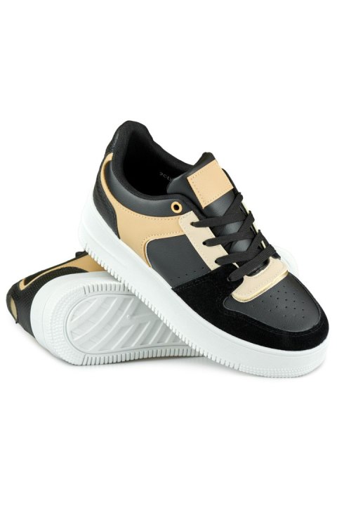 Modne buty sportowe damskie czarne - 37 Primohurt Modne buty sportowe damskie czarne - 37 Primohurt