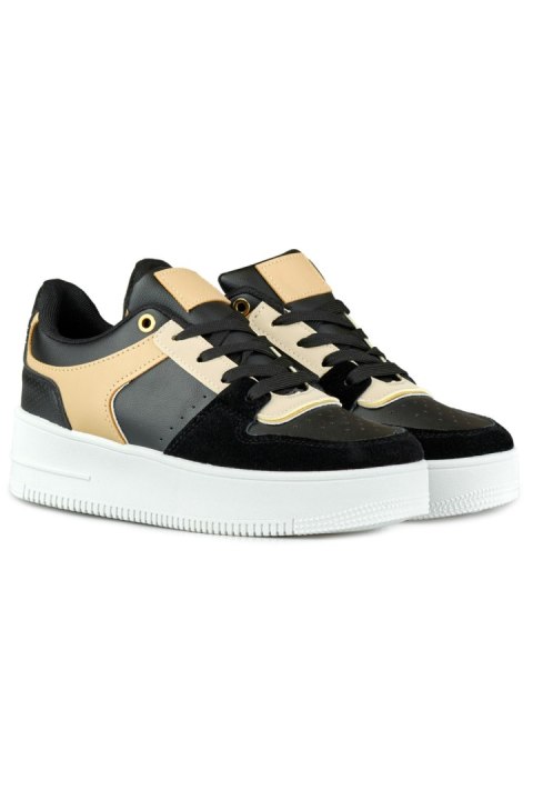Modne buty sportowe damskie czarne - 37 Primohurt Modne buty sportowe damskie czarne - 37 Primohurt