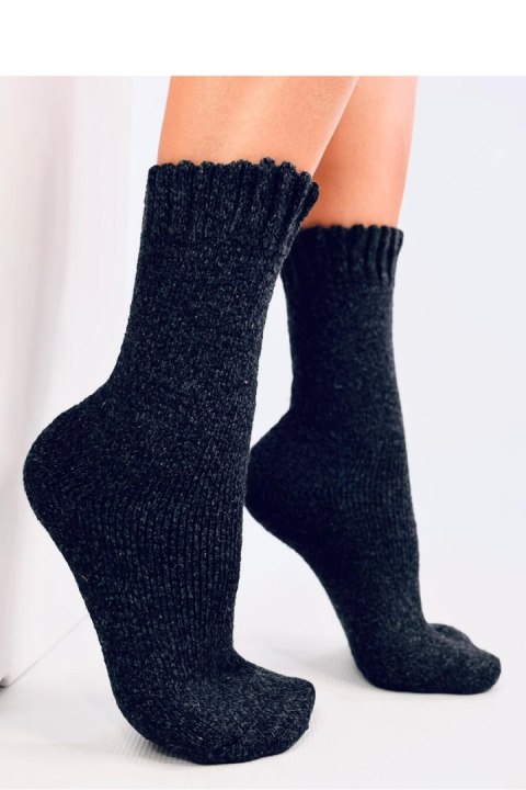 Skarpetki zimowe damskie WOOLS CZARNE - Inello Skarpetki zimowe damskie WOOLS CZARNE - Inello