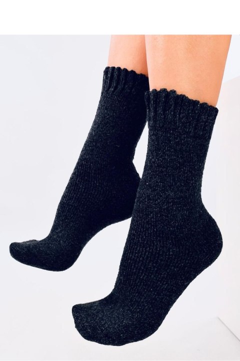 Skarpetki zimowe damskie WOOLS CZARNE - Inello Skarpetki zimowe damskie WOOLS CZARNE - Inello