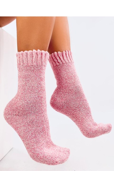 Skarpetki zimowe damskie WOOLS RÓŻOWE - Inello Skarpetki zimowe damskie WOOLS RÓŻOWE - Inello