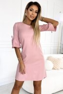 Sukienka Model Neva 217-9 Powder Pink Brokat - Numoco