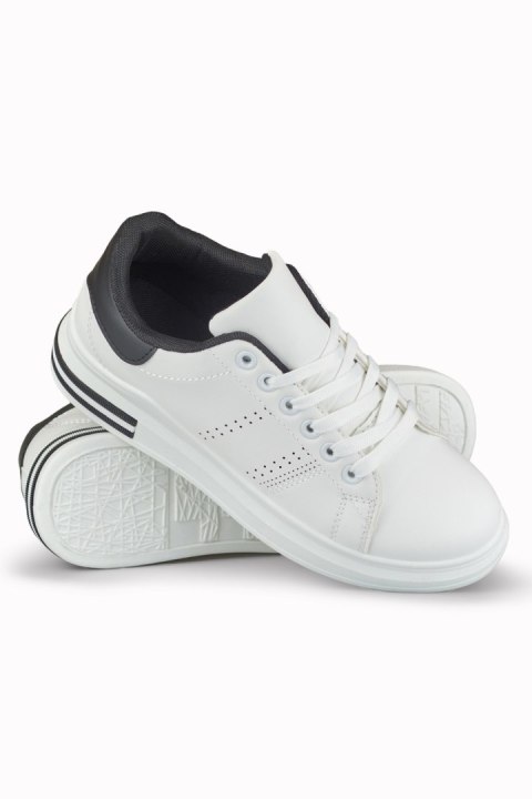 Biało-czarne sneakersy damskie Gerini - 38 Primohurt Biało-czarne sneakersy damskie Gerini - 38 Primohurt