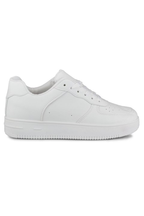 Klasyczne białe sportowe sneakersy z biała podeszwą - 38 Primohurt Klasyczne białe sportowe sneakersy z biała podeszwą - 38 Primohurt