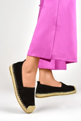 Klasyczne czarne espadryle damskie - 39 Primohurt