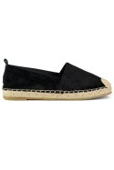 Klasyczne czarne espadryle damskie - 39 Primohurt