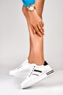 Klasyczne czarno-białe sneakersy damskie - 39 Primohurt