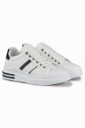 Klasyczne czarno-białe sneakersy damskie - 39 Primohurt
