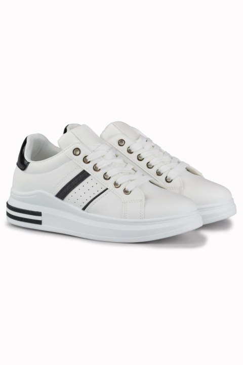 Klasyczne czarno-białe sneakersy damskie - 39 Primohurt Klasyczne czarno-białe sneakersy damskie - 39 Primohurt