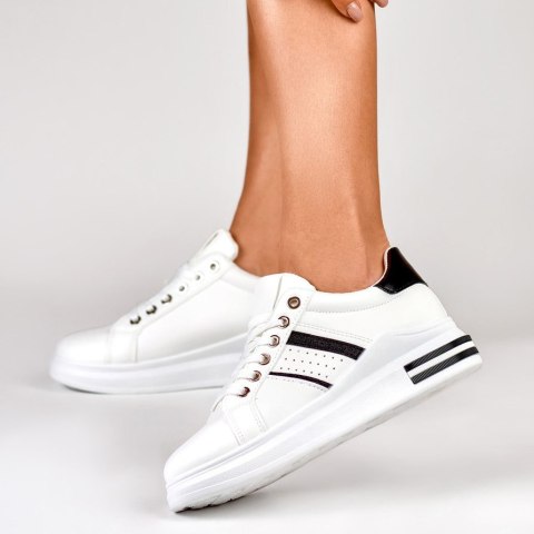 Klasyczne czarno-białe sneakersy damskie - 39 Primohurt Klasyczne czarno-białe sneakersy damskie - 39 Primohurt