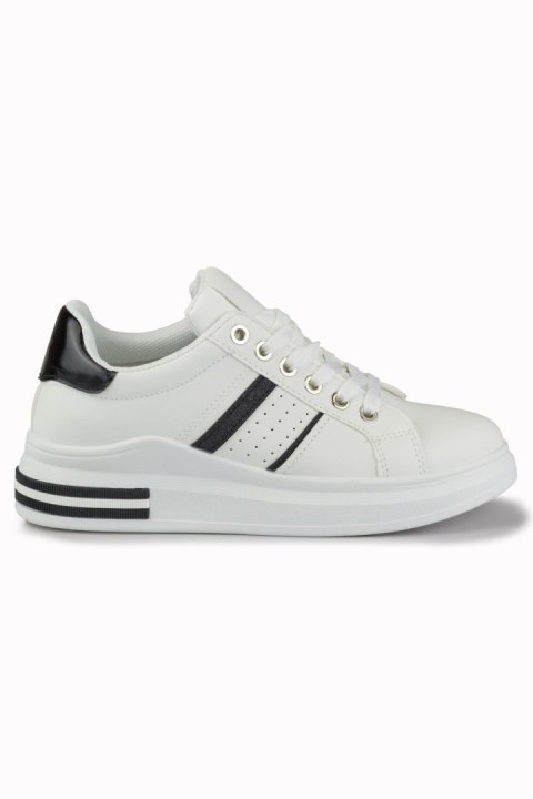 Klasyczne czarno-białe sneakersy damskie - 40 Primohurt Klasyczne czarno-białe sneakersy damskie - 40 Primohurt