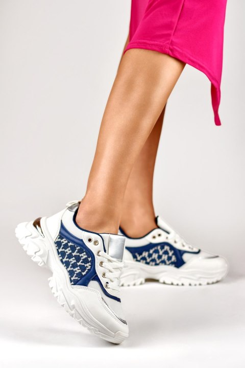 Modne niebieskie sneakersy damskie Valir - 38 Primohurt Modne niebieskie sneakersy damskie Valir - 38 Primohurt