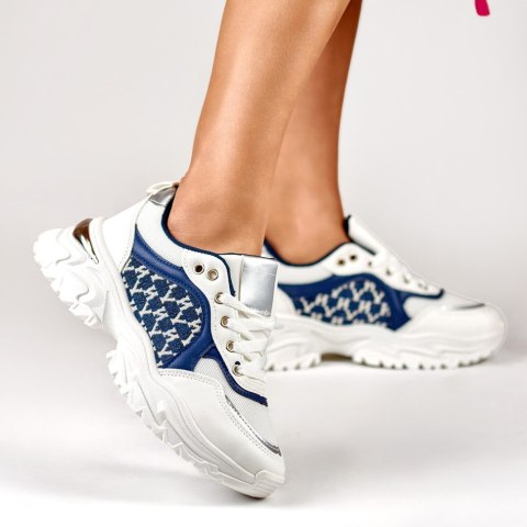 Modne niebieskie sneakersy damskie Valir - 38 Primohurt Modne niebieskie sneakersy damskie Valir - 38 Primohurt