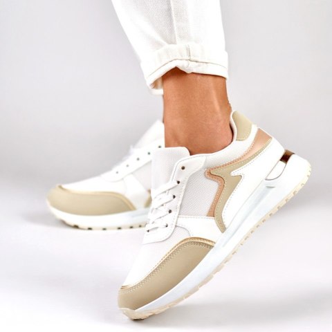 Sneakersy damskie ze złotym dodatkiem - 38 Primohurt Sneakersy damskie ze złotym dodatkiem - 38 Primohurt