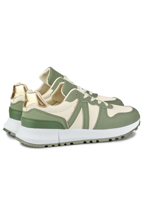 Zielono-beżowe sneakersy damskie - 37 Primohurt Zielono-beżowe sneakersy damskie - 37 Primohurt