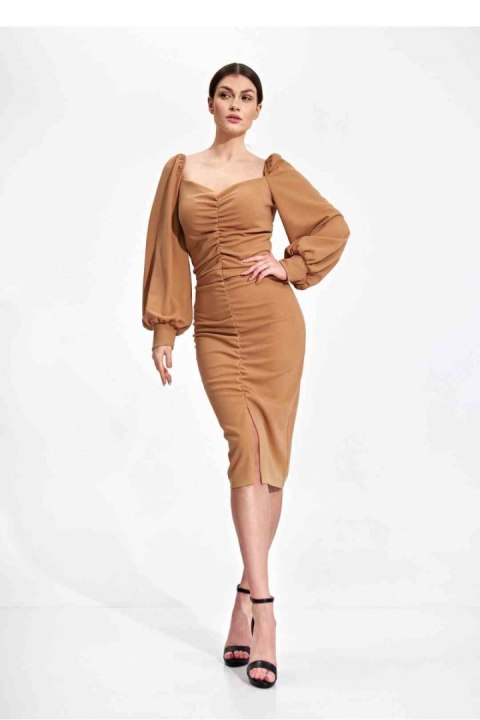 Sukienka Model M871 Beige - Figl Sukienka Model M871 Beige - Figl