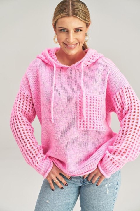 Sweter Damski Model M996 Pink - Figl Sweter Damski Model M996 Pink - Figl