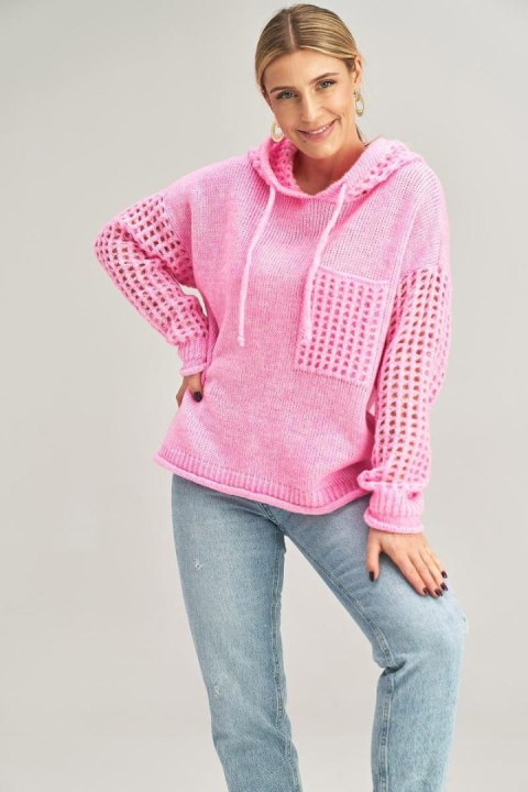 Sweter Damski Model M996 Pink - Figl Sweter Damski Model M996 Pink - Figl